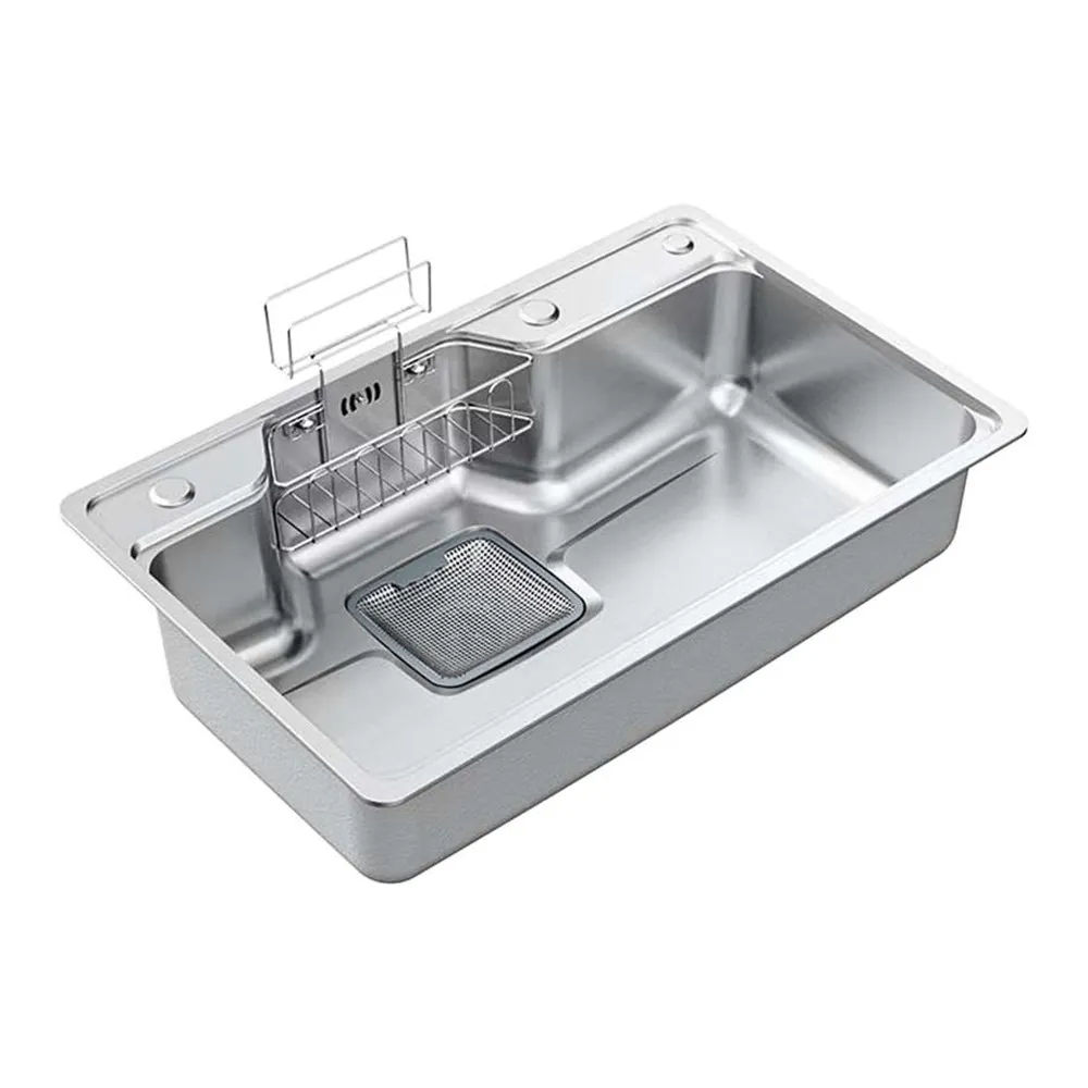 HEGII HMB162-075 stainless steel sink with workstation accessories