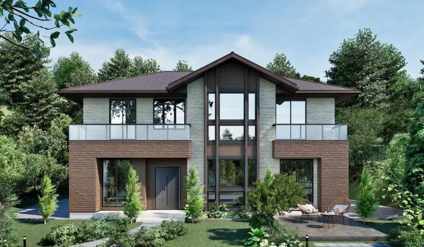 Japanese-Chinese courtyard villa — view 1
